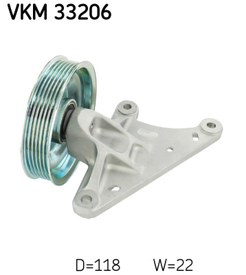 SKF VKM 33206 Galoppino/Guidacinghia, Cinghia Poly-V